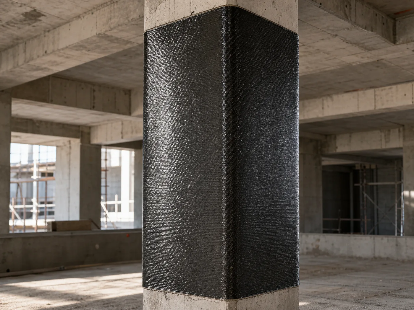 Betonarme kolonun karbon-fiber (FRP) kompozit sargı ile güçlendirilmesi